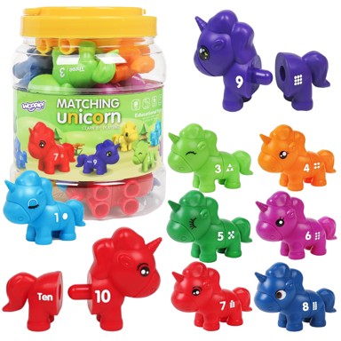 WOOPIE Montessori set za sastavljanje "Spoji brojeve", 13 kom.